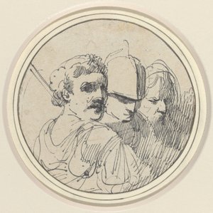 Tři orientální hlavy od John Hamilton Mortimer