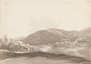 Řecká lóže pana Curwena, Lake Windermere (wc na papíře) od John Harden