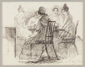 Sedící skupina, 1808 od John Harden