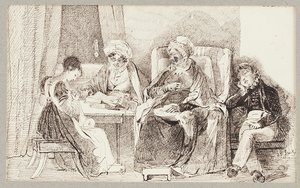 Nemocný a odpočívající, 1824 od John Harden