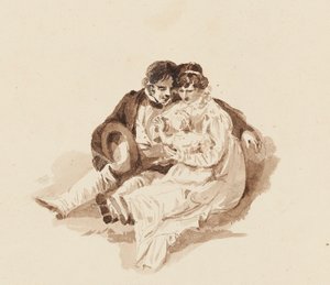 Tom a Christine s dítětem (wc na papíře) od John Harden