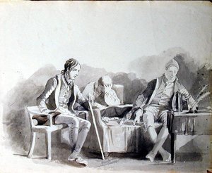 Naštvaná (inkoust na papíře) od John Harden