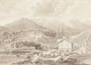 Waterhead, Lake Windermere (wc na papíře) od John Harden