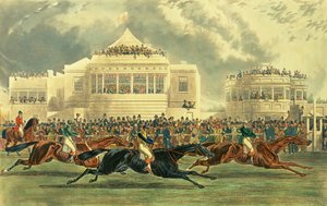 Závod o císařský pohár v Ascotu, 12. června 1845 (akvarel na papíře)