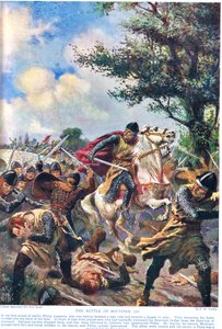 Bitva u Bouvines 1214, ilustrace z 