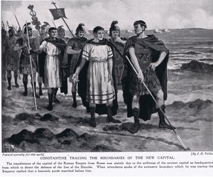 Konstantin sleduje hranice nového hlavního města od John Harris Valda
