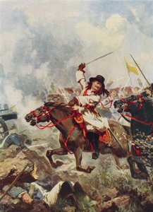 Frederick William, velký kurfiřt, ve Fehrbellinu od John Harris Valda