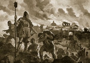 Ivan Černý zapálí Zhabliaka od John Harris Valda