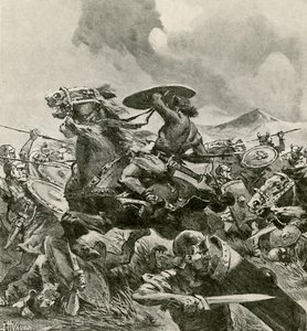 Římané bojují s Hannibalovou armádou od John Harris Valda