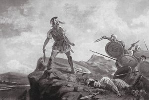 Filomelova smrt (litografie) od John Harris Valda