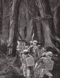 Přistěhovalectví Mayů (litografie) od John Harris Valda