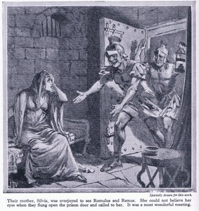 Jejich matka Silvia byla nadšená, když viděla Romula a Rema, kolem roku 1950 od John Harris Valda