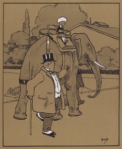 "Nazval slona němou bestií nebo tak nějak" (barva litho) od John Hassall