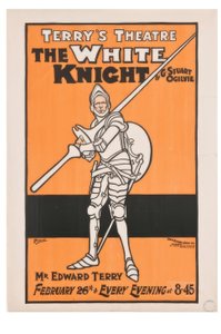 "Terrys Theatre. The White Knight" / J. Hassall / Plakat, 1898