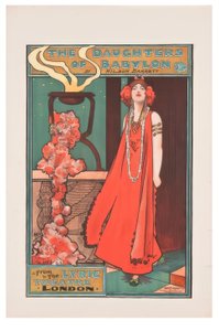 "Dcery Babylonu" / J. Hassall / Plakat, ca. 1898