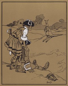 Objev klokana (barva litho) od John Hassall