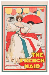 "Francouzská služebná" / J. Hassall / Plakat, 1896