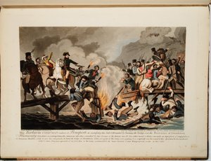 Francouzská armáda překračující Berezinu v listopadu 1812, 1813 od John Hassell