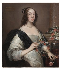 Elizabeth Wray, baronka Norrisová, kolem roku 1638, přemalováno kolem roku 1645