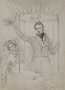 George Graham a jeho manželka Margaret, Výstup balónem, Londýn, 1823
