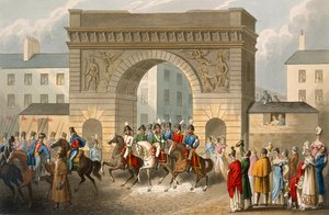 Vstup spojenců do Paříže, vyrytý Matthew Dubourg (fl.1813-20) z 