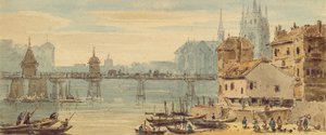 Basel, c.1807 (wc a pero a inkoust na papíře)