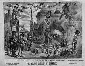 Odvážní a nebojácní ve věci práva: hold za zásluhy!, publikoval Boston Journal of Commerce, 1873