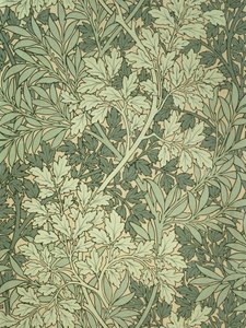 Foliage tapeta, navržená Johnem Henrym Dearlem (1860-1932) pro Morris and Company