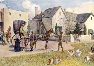 Jihoafrická farma (barva litho)
