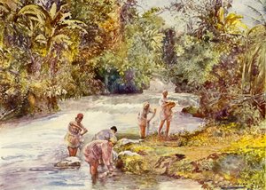 White River, Jamajka (barva litho)