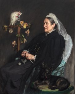 Stará dáma a její mazlíčci, pózovala paní William Sommerville
