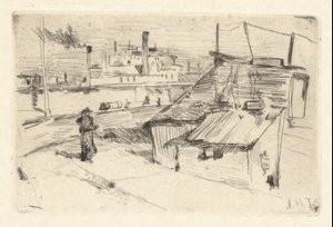 Bridgeport Shanties od John Henry Twachtman