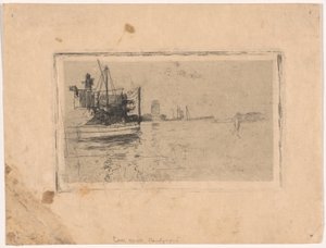 Uhelný dok, Bridgeport od John Henry Twachtman