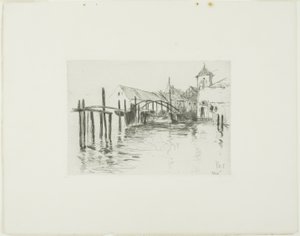 Dok v Newportu od John Henry Twachtman
