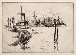 Dordrecht. od John Henry Twachtman