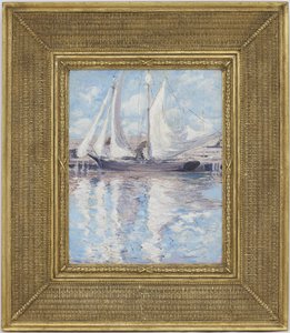 Sušení plachet, kolem roku 1900 od John Henry Twachtman