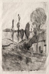 Francouzská krajina, ca. 1884-89. od John Henry Twachtman
