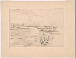 Holland Dykes od John Henry Twachtman