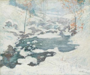 Icebound, kolem roku 1889 od John Henry Twachtman