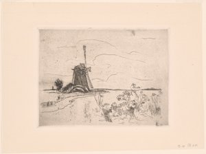 Mlýn v Holandsku od John Henry Twachtman