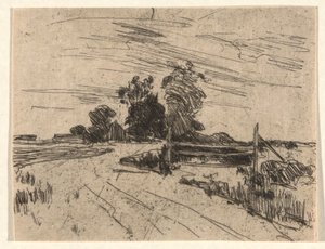 Cesta s plotem od John Henry Twachtman