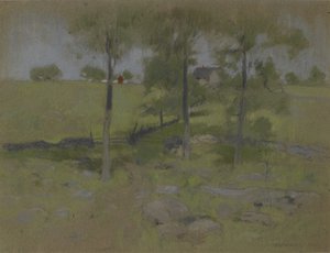 Tři stromy, kolem 1888-95 od John Henry Twachtman