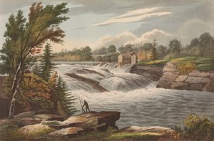 Bakerovy vodopády č. 8 z portfolia řeky Hudson, 1823-24.