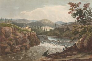 Little Falls v Luzernu č. 1 v portfoliu řeky Hudson, 1822-23. od John Hill