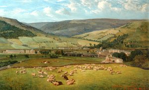Mytholmroyd & Cragg Vale z Ewood Hall, 1869