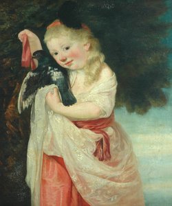 Dívka s ptákem od John Hoppner