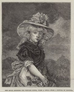 Její královská výsost princezna Sophia jako dítě od John Hoppner