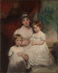 Paní John Gardenová (Ann Gardenová, 1769–1842) a její děti, John (1796–1854) a Ann Margaret (narozena 1793)