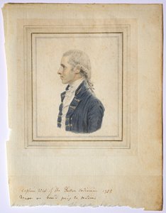 Portrét sira kapitána West of the Dutton Indiaman, 1785.
