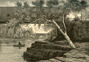 „Pasaic, pod malým vodopádem“, 1874.